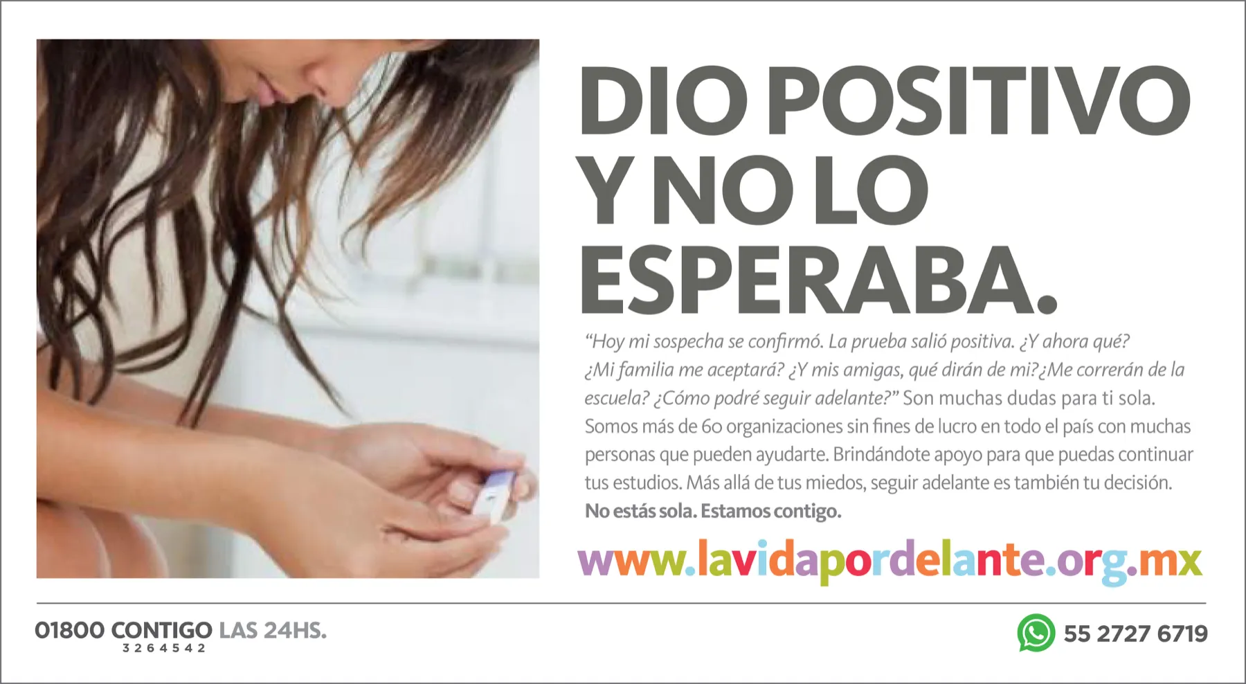 La Vida Por Delante · Red Familia — No estás sola, estamos contigo