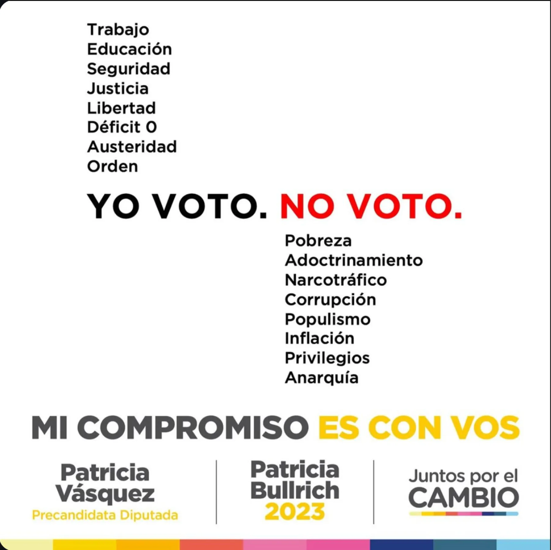 Patricia Vásquez · Juntos por el Cambio — pieza 9